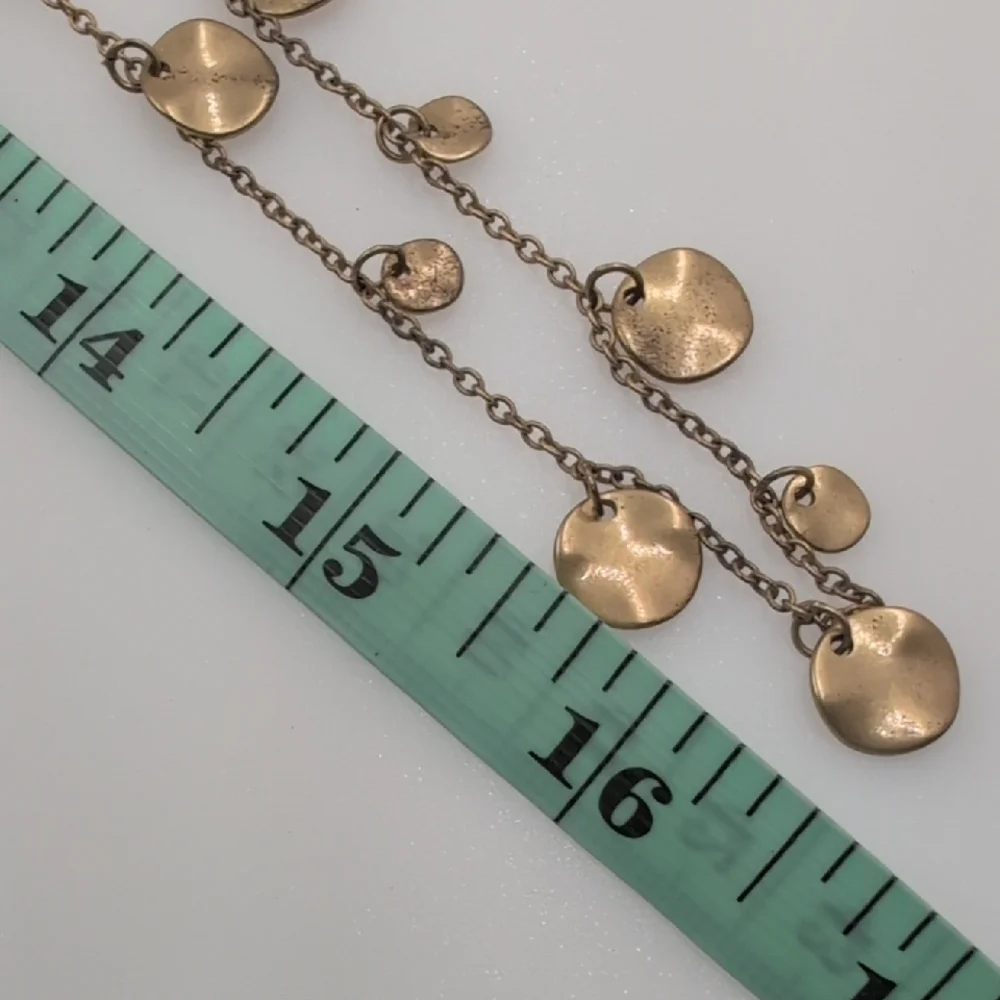 J. Crew Gold Necklace with Disc Charms